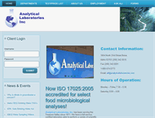 Tablet Screenshot of analyticallabsinc.com